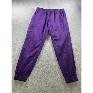 mediChic Mini Marilyn Pants Womens Large Purple Scrub Jogger Medical Pockets